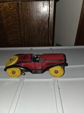 Marx 1920 Working Wind Up Car With Rare Driver Convertable