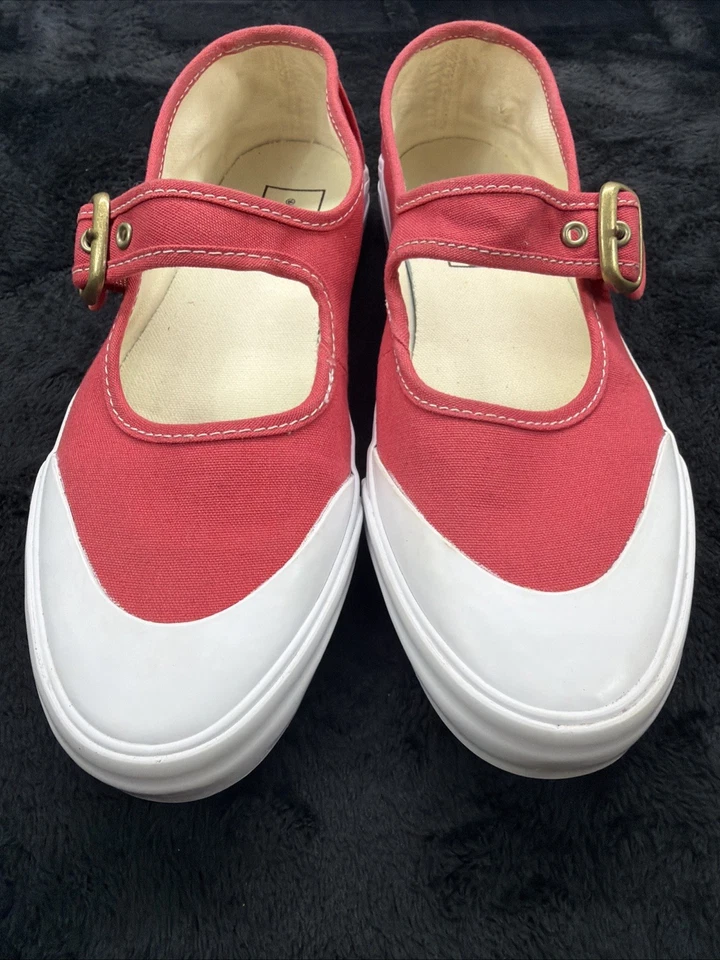 VANS Mary Jane Red US Women Size 7.5 buckle sneakers - Image 2 of 4