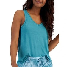 Alfani Solid Essential Sleep Tank Top Greenblue Slate Size Small