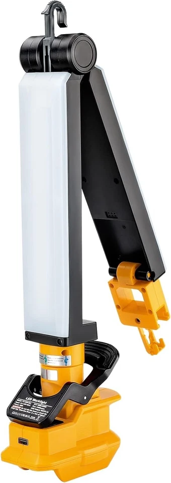 30W 2400LM LED-Arbeitsleuchte für Dewalt 18v Akku-Baustellen-LED-Taschenlampe - Bild 3 von 4