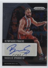 2024 Prizm Turkish Airlines EuroLeague Signatures Vassilis Spanoulis Auto 14mf