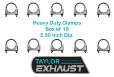 2.5" U-Bolt Exhaust Clamp Heavy Duty BOX of 10 Saddle Style 35414