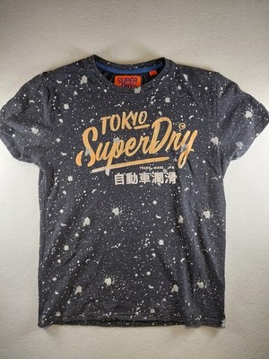    Superdry Herren T-Shirt  Tokyo  | Farbspritzer | Gr. L | Streetwear   