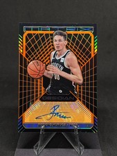 Rodions Kurucs 2018-19 Obsidian Matrix Rookie Auto Orange Etch /50 #MA-RKC Nets