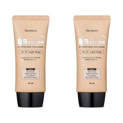 Deoproce Magic BB Cream No.19 Light Beige SPF50+ PA+++ 60ml*2Pcs - Tracking