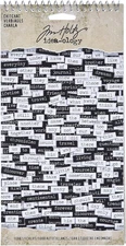 Chitchat Word Stickers by , Black and White Matte Cardstock