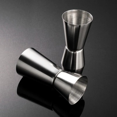 Messbecher Edelstahl Jigger Single Double Shot Kurzgetränk Spirituose Cocktail Tasse