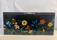 Vintage Flower Decorated Tin - '60s/'70s - Swiss Coffee Cagliari Descriptions