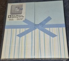 Blue Baby Photo Album in Matching Gift Box by SIXTREES *new*