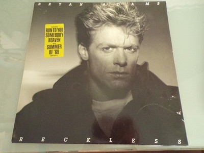 Bryan Adams   Reckless vinyl schallplatte