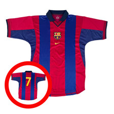 Barcelona FC 2000/01 Nike Home Football Shirt M Player Vintage Soccer Jersey