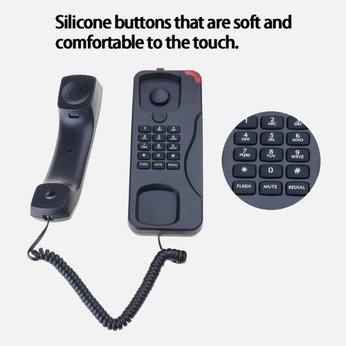 Wall mounted Phone for Hotel Room and Bathrooms Convenient Operation Waterproof - Zdjęcie 2 z 9