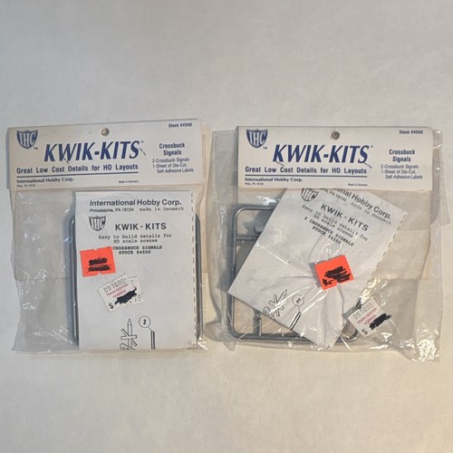 Señales Crossbuck International Hobby Corp. #44502 dos kits sin montar escala Ho | Condition: New