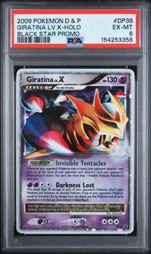 Pokemon Giratina LV.X Holo Black Star Promo DP38 PSA 6