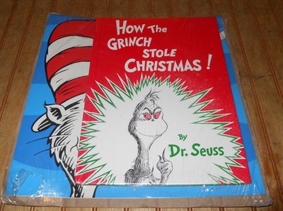 How the Grinch Stole Christmas! by Dr. Seuss 8X11 Hardcover Book New