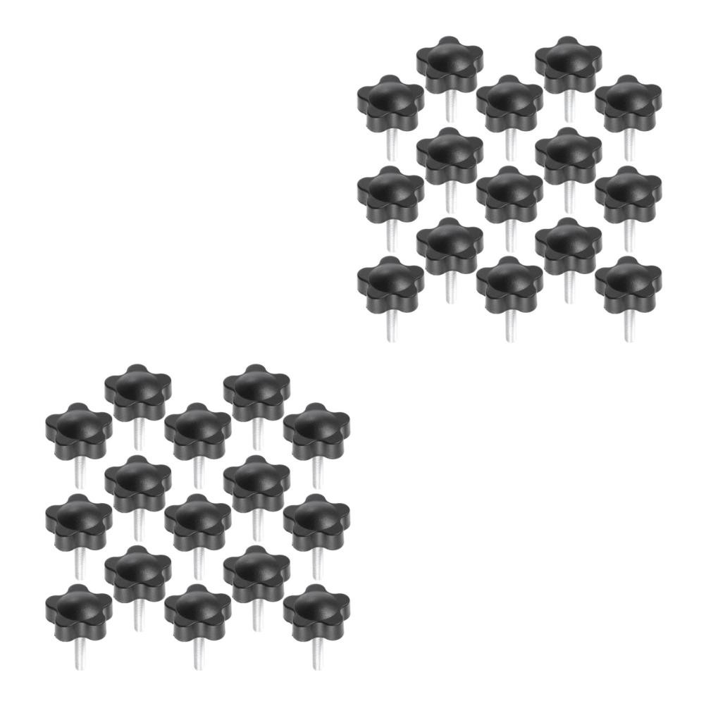 15pcs Premium Manual Screws Portable Thread Knobs Practical Clamping Knobs