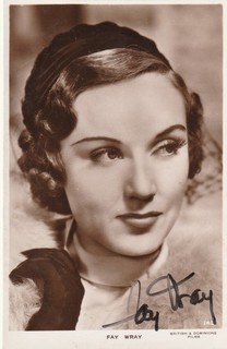 Fay WRAY Actress Played Ann Darrow In " King Kong" 1933 etc Signed Vintage Photo