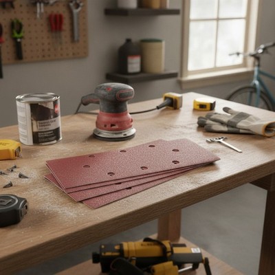 10 Stück Schleifblätter P120 Körnung für müheloses Finishing - 93 mm x 230 mm