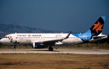 Original aircraft slide/Dia  4X-ABI  A-320  ISRAIR PEACE  RHO 09/22  NO CUT !!