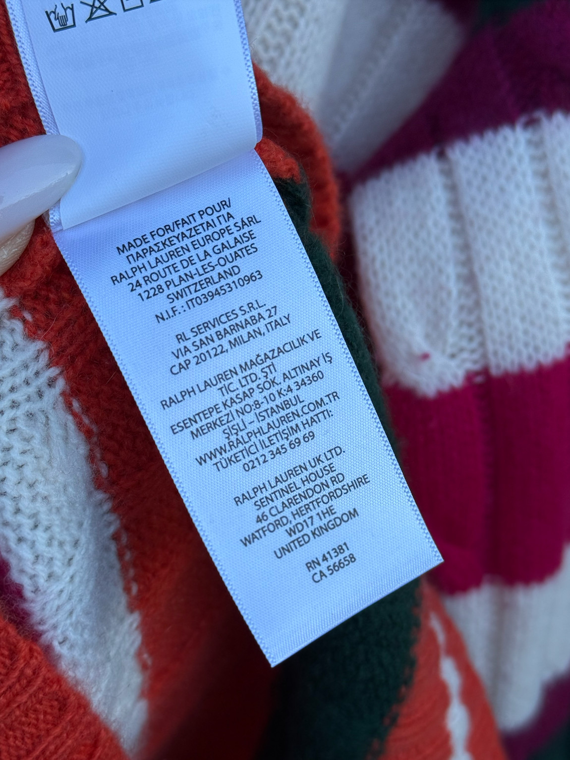 RRP$498 Polo Ralph Lauren 100percent Cashmere Sweater Womens LARGE Crew Neck Jumper EX image 6