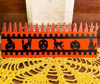 NEAR MINT Vintage Halloween Honeycomb Paper Party Hat Decoration Beistle 1950s