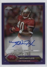 2023 Composite Topps Chrome Purple Refractor /175 William Floyd #TCA-WF Auto