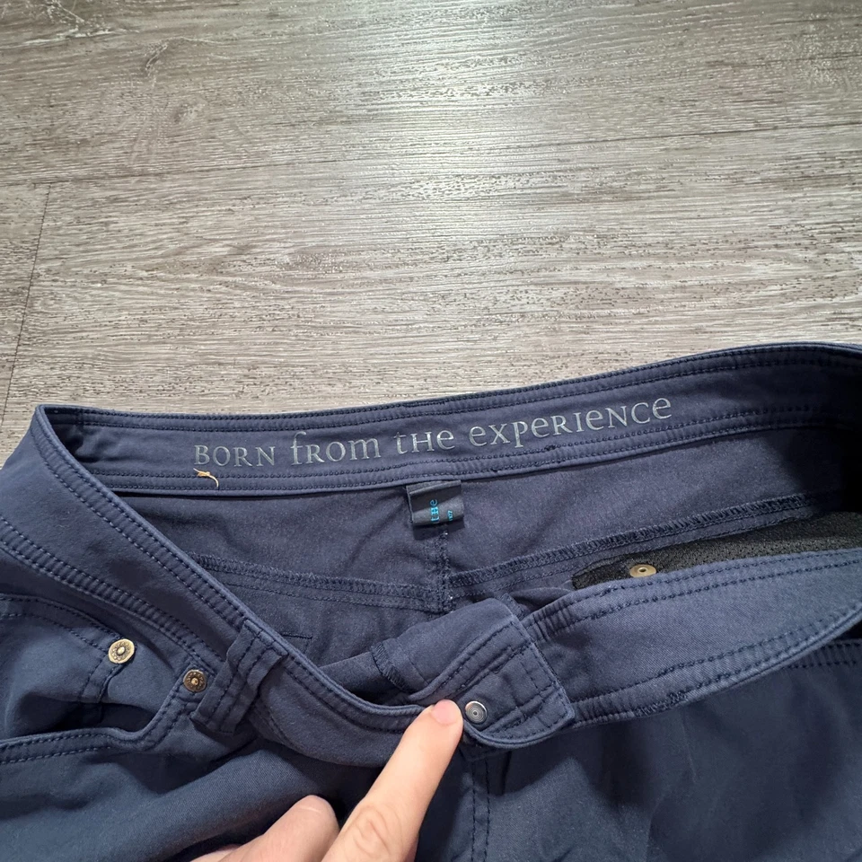 Pantalones Cortos PrAna Para Hombres 35 Azul Elástico Brión Elástico Nylon Carga 9" Entrepierna Gorpcore Foto 3 de 4