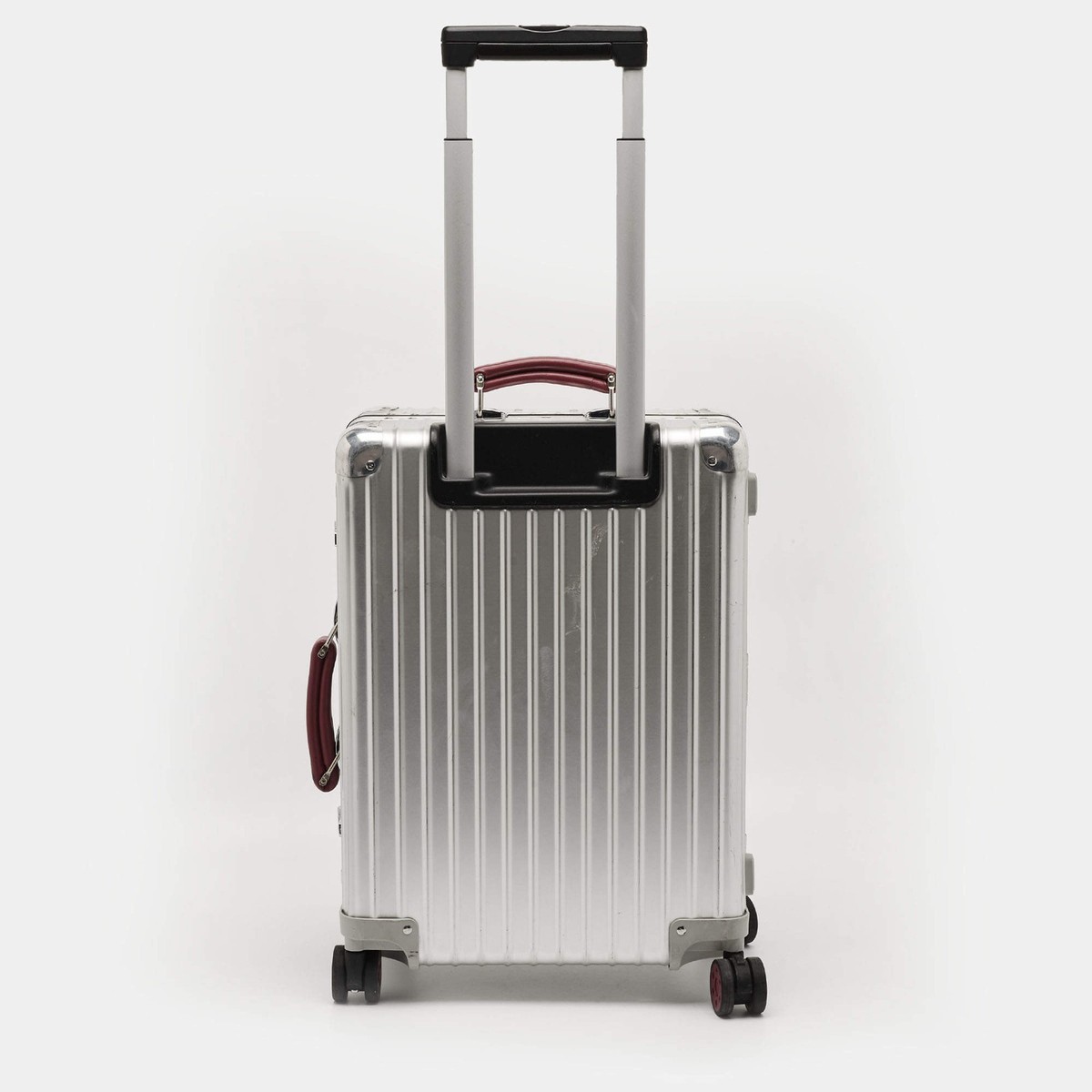 Rimowa Classic Cabin SilverPurple Aluminium and Leather Suitcase