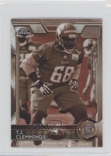 2015 Topps Chrome Mini Rookies Sepia Refractor TJ Clemmings #163 2d7