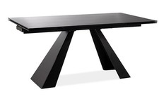 Esstisch Küchentisch Salvadore 160x90x76cm schwarz (18018)