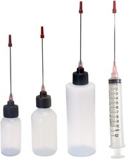 Plastic Squeeze Bottles 1oz, 2oz, 4oz, and 10ml all with 2" Stainless