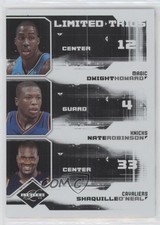 2009 Limited Trios 62/99 Dwight Howard Nate Robinson Shaquille O'Neal #2 HOF s1i