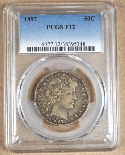 1897 BARBER HALF DOLLAR PCGS F12 395348