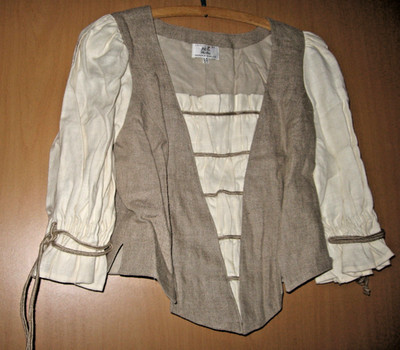 Alba Trachten  Bluse Gr.40 Leinen