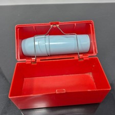 Vintage Fisher Price Mini Farm Barn Lunch Box w/ Thermos 1962 549