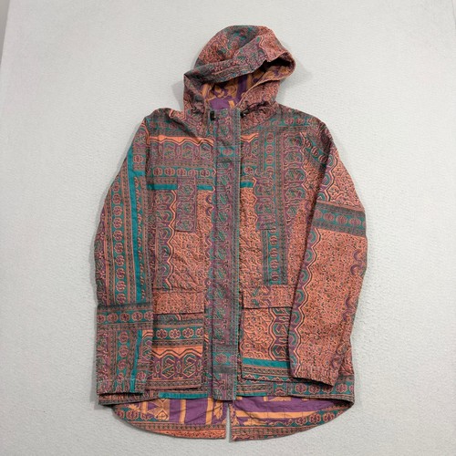 Gramicci, Gramicci Jacket Womens Medium Multicolor Geometric Boho Hooded Cotton Full Zip
