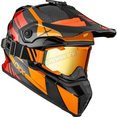 CKX Multicolor Titan Original Trak Backcountry Helmet w/210° Goggle- 516137