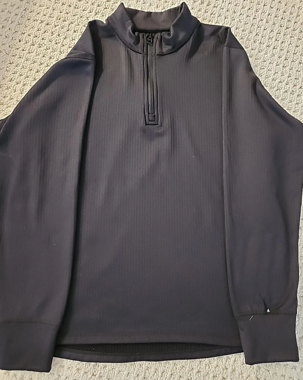Carhartt Black Zip-Up Pullover Long Sleeve Sweatshirt Size L Women's Fleece