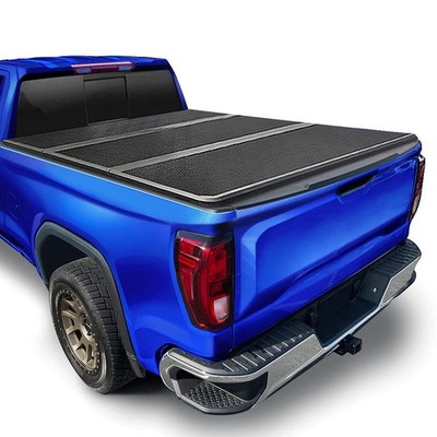 Truck Bed Tonneau Cover Tri Fold Alloy Hardtop 5 10 Chevy GMC Tyger C3053 Auto