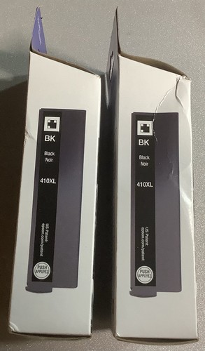 2 cartucce inchiostro nero ad alta capacità originali (2025) Epson 410XL "NUOVE/SIGILLATE" - Foto 5 di 14