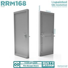 168 | Fire Escape Doors (5 Pack) - 00 Gauge