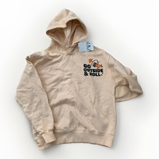  New ZARA Boys Skateboarding Sweatshirt Hoodie Light Orange Size 13-14