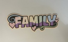 Family Handmade Scrapbook Title Paper Pieced Die Cut