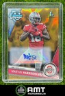 2023 Bowman University Chrome Marvin Harrison Jr. Prospect Auto Gold Lava 46/50