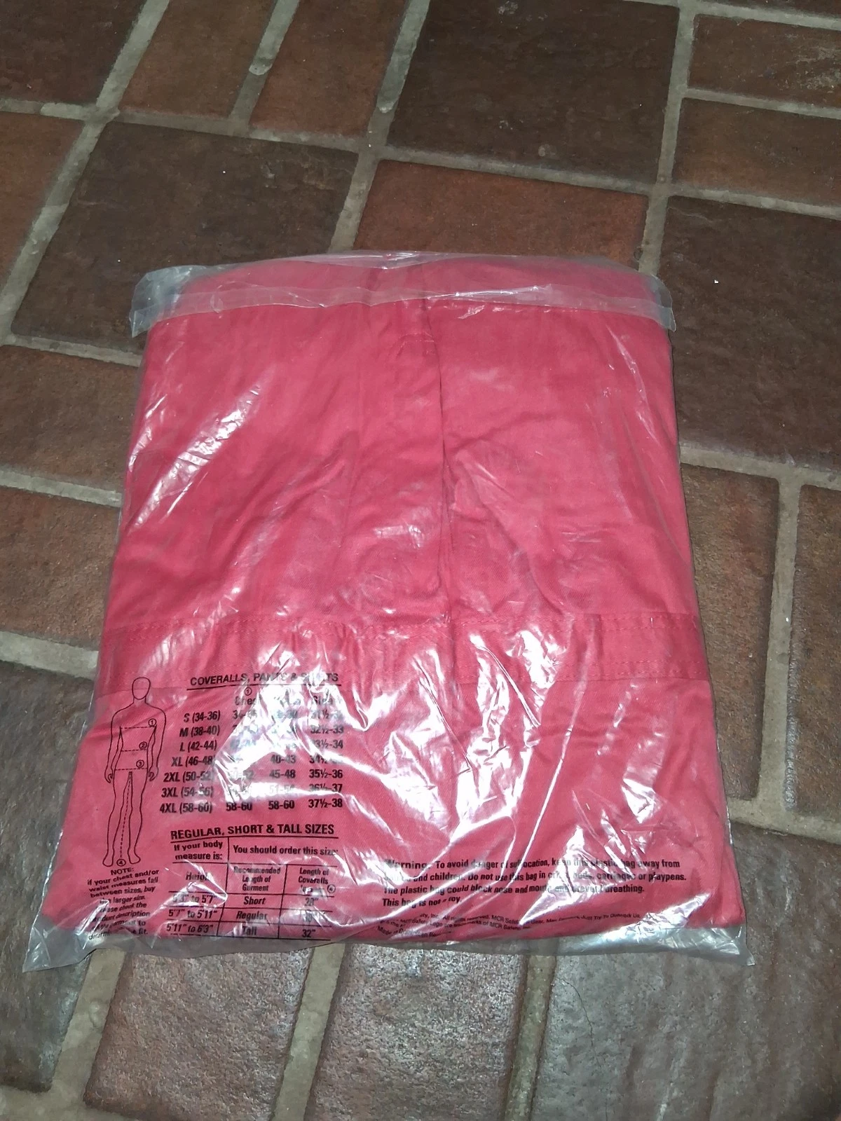 MCR Safety Deluxe FR Coverall DC1R52 Flame Resistant Regular Size 52 NWT Red image 5