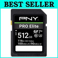 512GB PRO Elite Class 10 U3 V30 SDXC Card