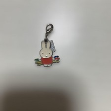 Dick Bruna Miffy Charm Strap Enamel Metal Keychain Red White Green Blue Used