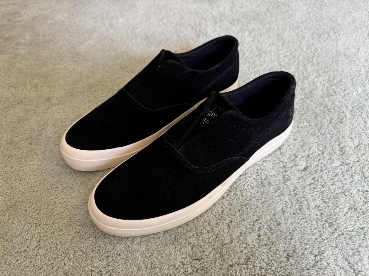 HUF Skateboarding - Dylan Rieder Slip On - Black / White - Size