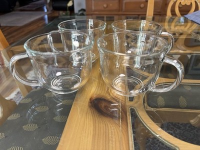 Oversized  Clear Glass Coffee/Tea/ Soup Mug