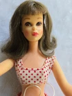 Vtg 1966 Mattel Francie Doll Brunette Straight Leg #1140 Made in Japan Original